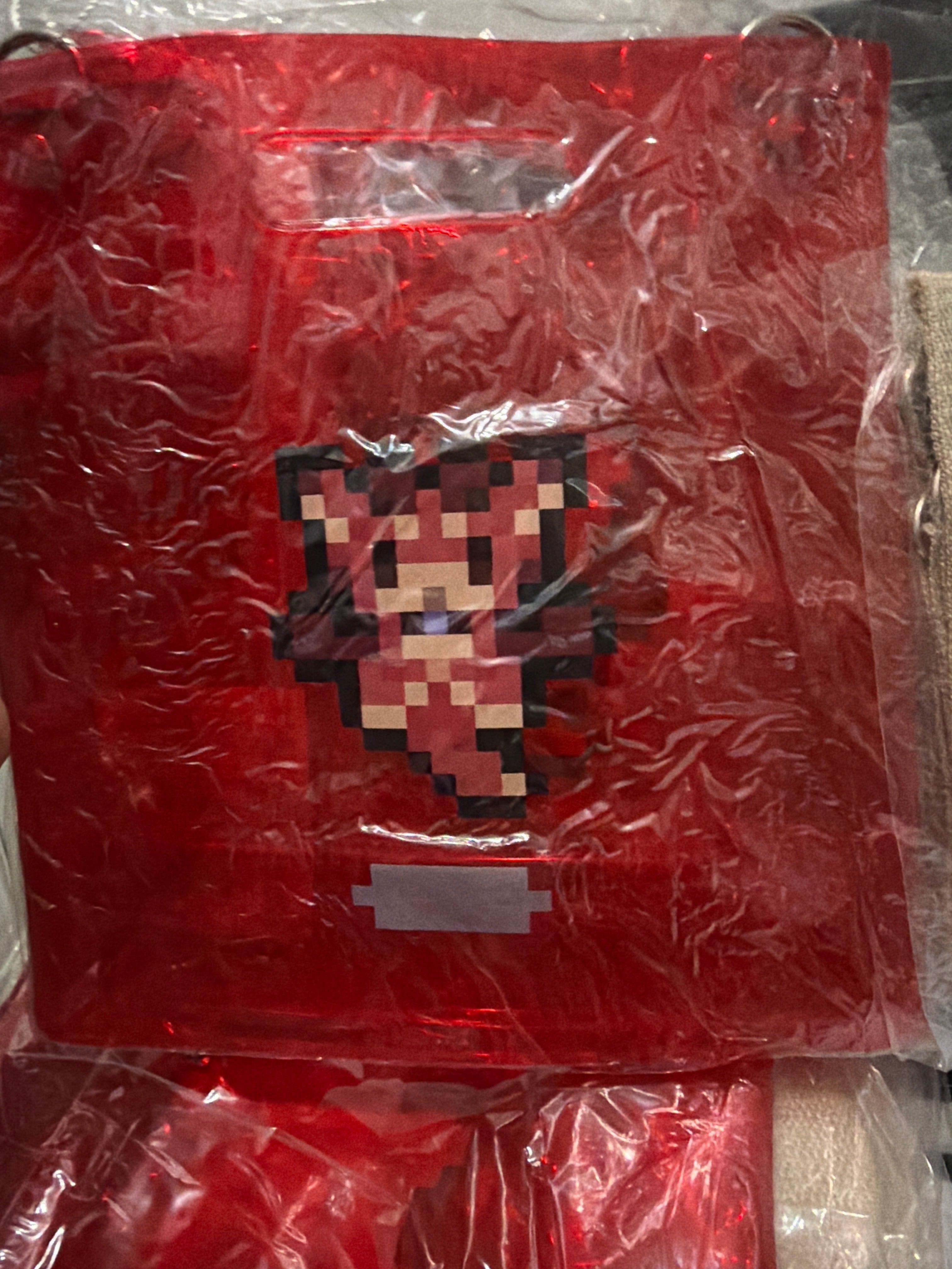 Transparent Kids Bag (red)